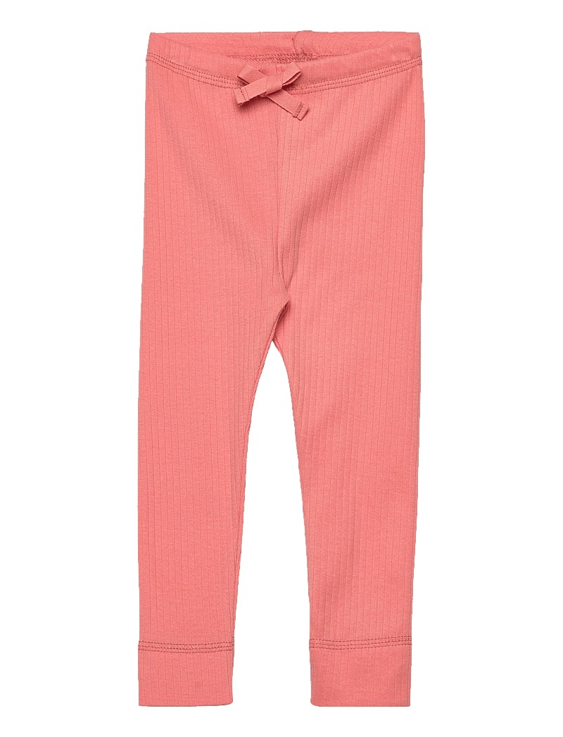 Copenhagen Colors - RIB JERSEY LEGGINGS W. STRING - timpės - coral 09 kick - 0