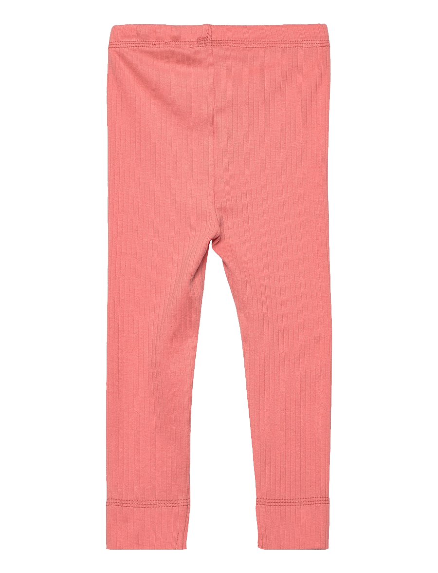 Copenhagen Colors - RIB JERSEY LEGGINGS W. STRING - legingi - coral 09 kick - 1