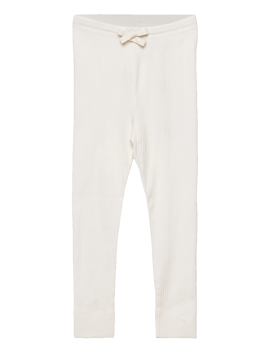 Copenhagen Colors - RIB JERSEY LEGGINGS W. STRING - leggings - cream - 0