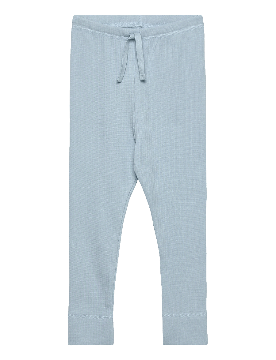 Copenhagen Colors - RIB JERSEY LEGGINGS W. STRING - leggings - lt. blue - 0