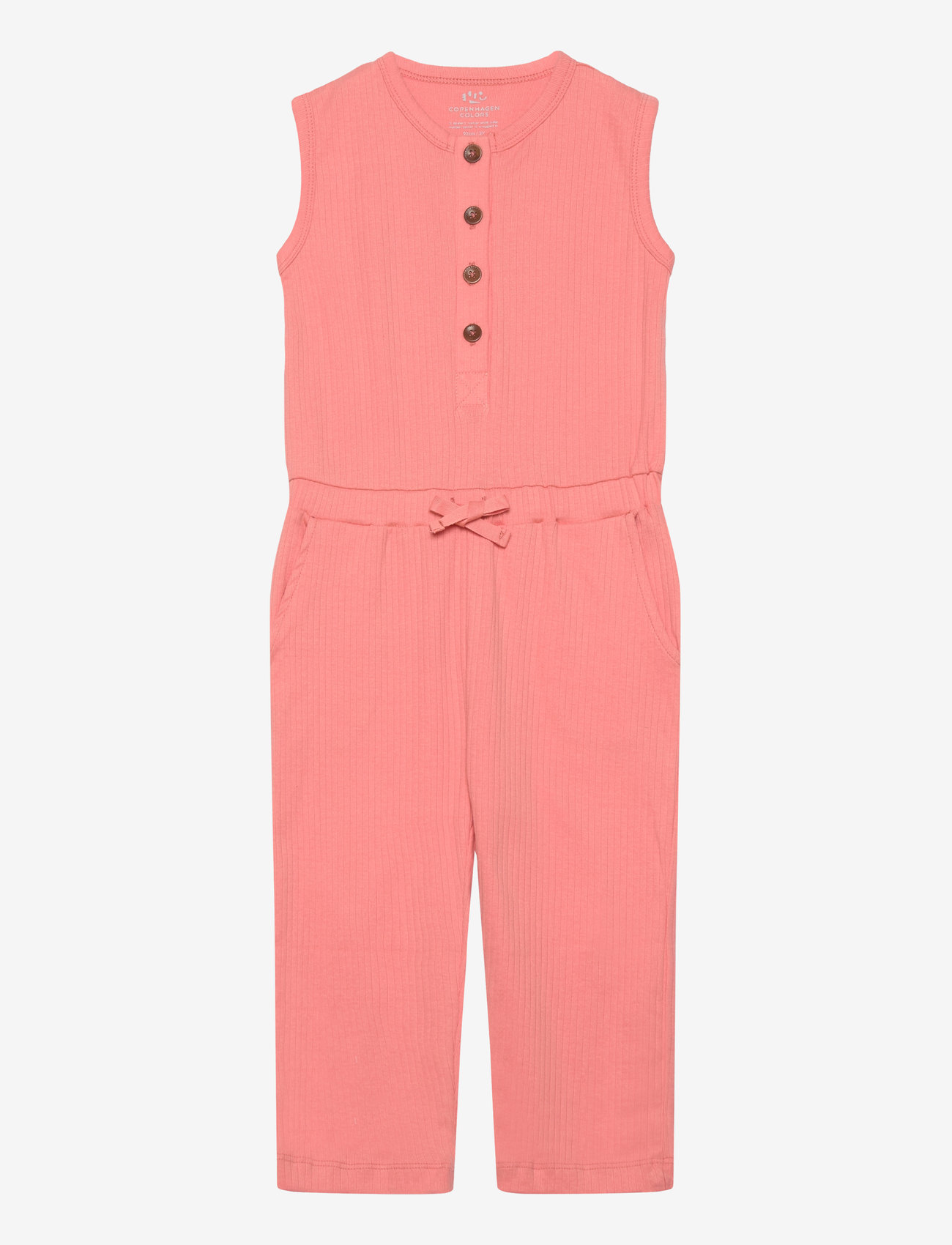 Copenhagen Colors - RIB JERSEY JUMPSUIT - buksedragter - coral - 0