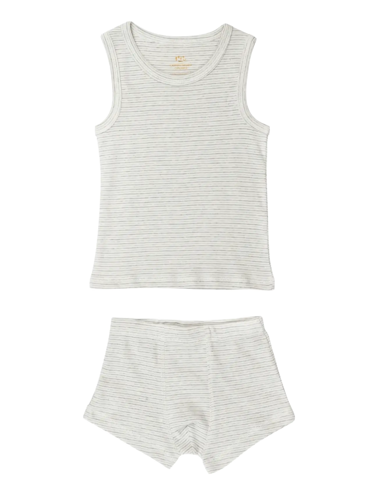 Copenhagen Colors - TANK-TOP AND BOXERSHORTS STRIPED - aluspesukomplektid - grey stripe - 1