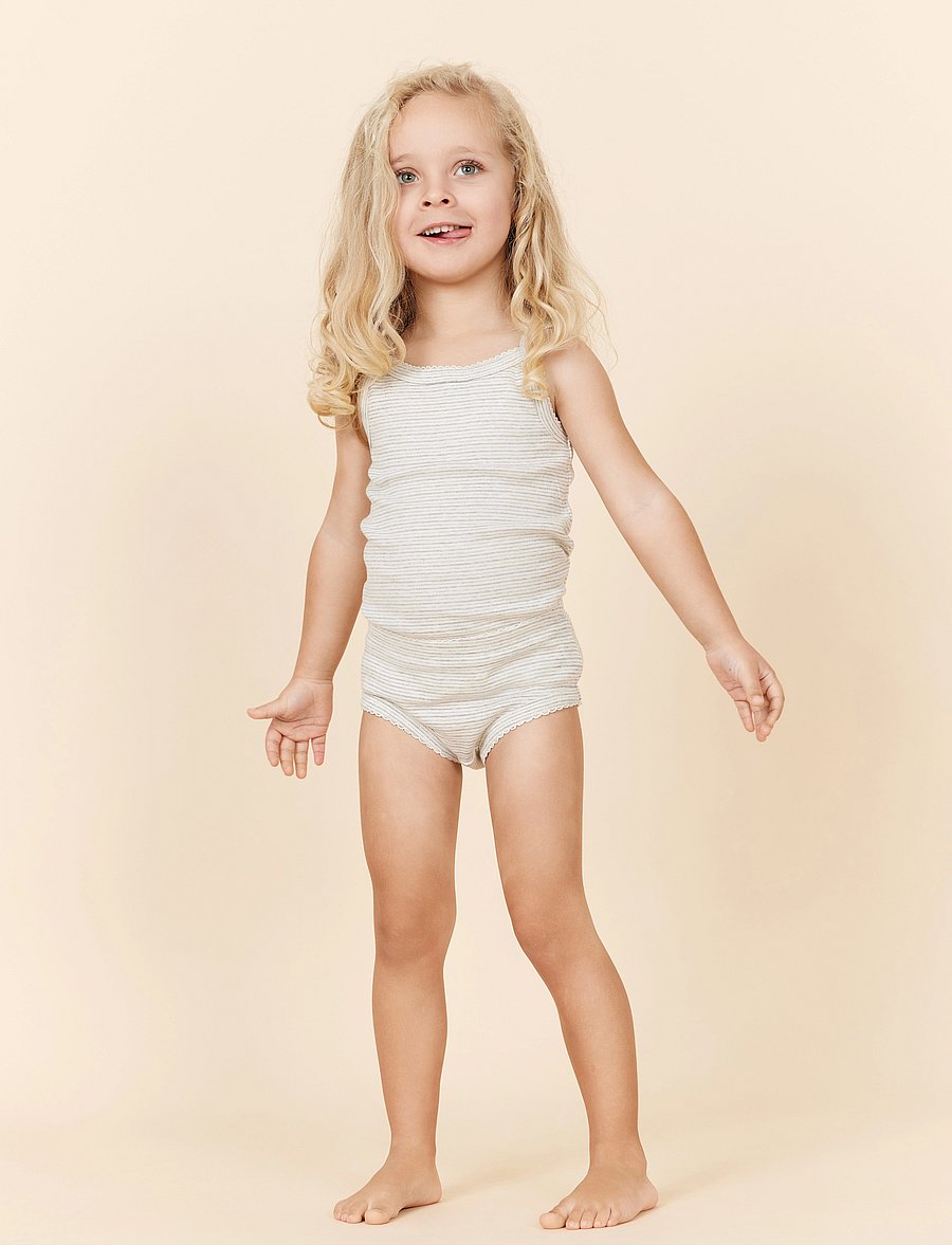 Copenhagen Colors - STRAP TOP AND UNDERPANTS STRIPED - sets - grey stripe - 0