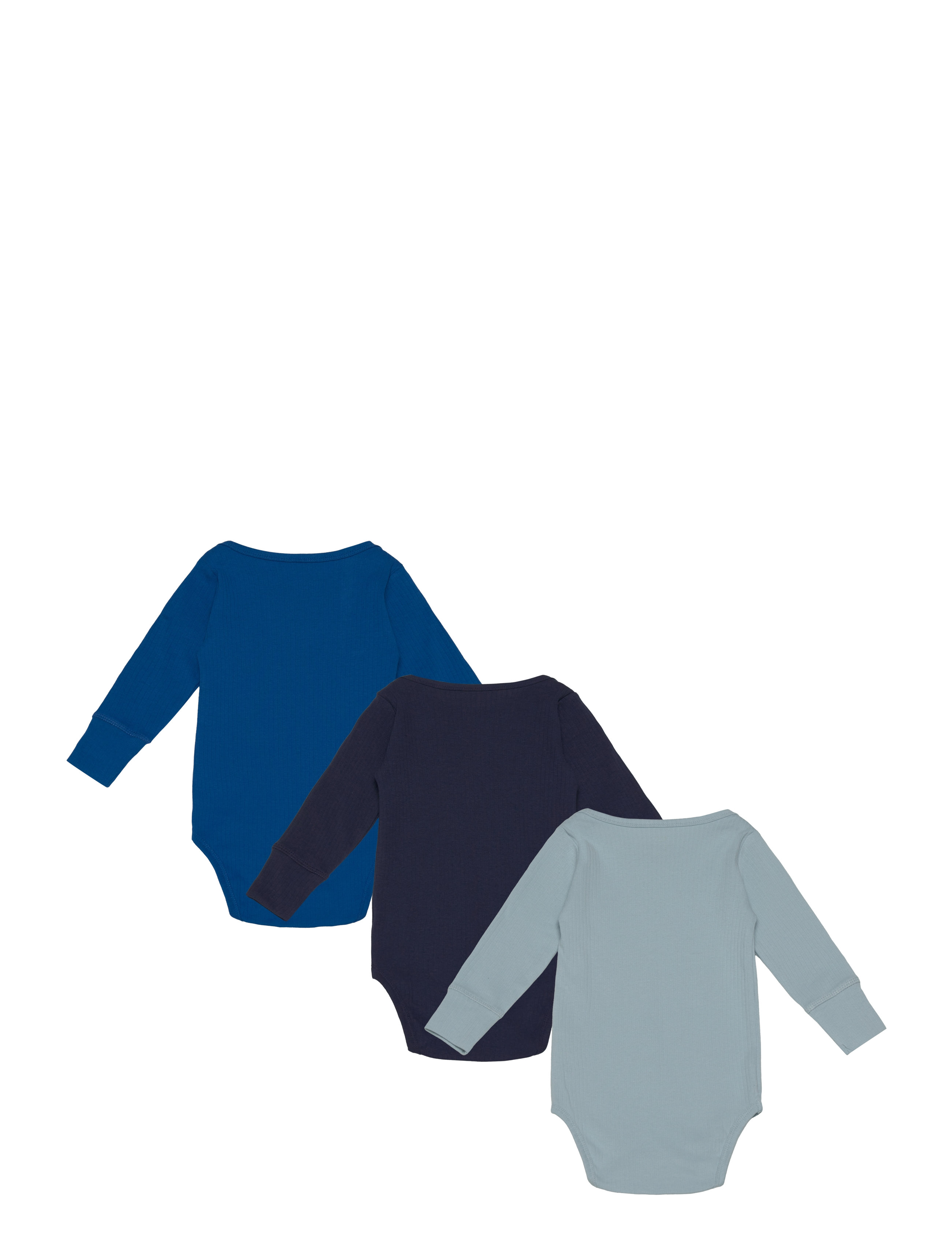 Copenhagen Colors - 3 PACK RIB JERSEY LONG SLEEVE BODY - langærmede - sharp blue/ lt. blue/ navy comb - 1