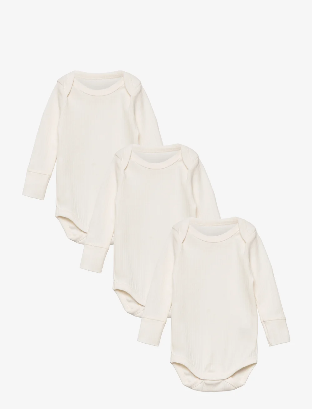 Copenhagen Colors - 3 PACK RIB JERSEY LONG SLEEVE BODY - plain long-sleeved bodies - cream - 0