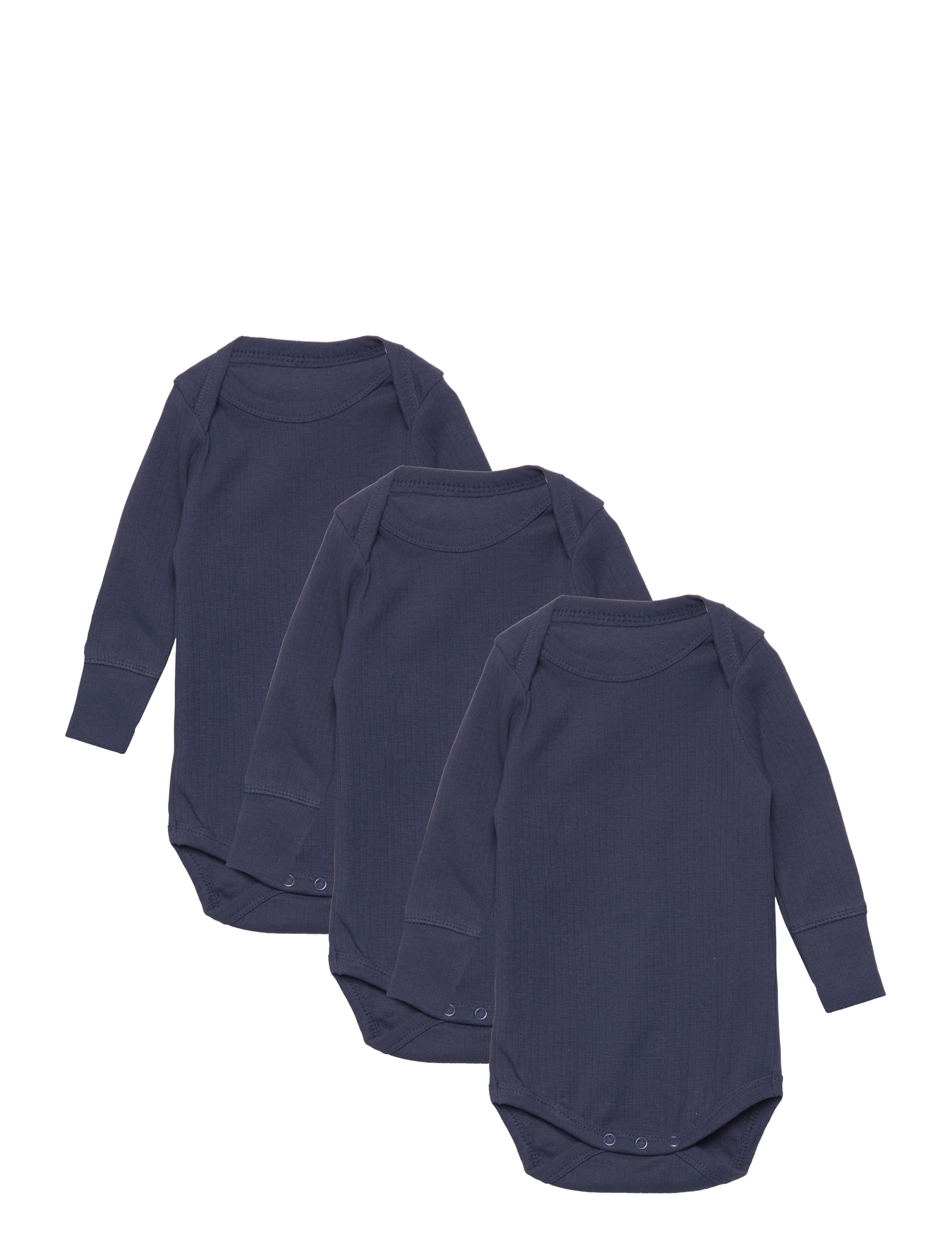 Copenhagen Colors 3 PACK RIB JERSEY LONG SLEEVE BODY - Kläder - NAVY / multi