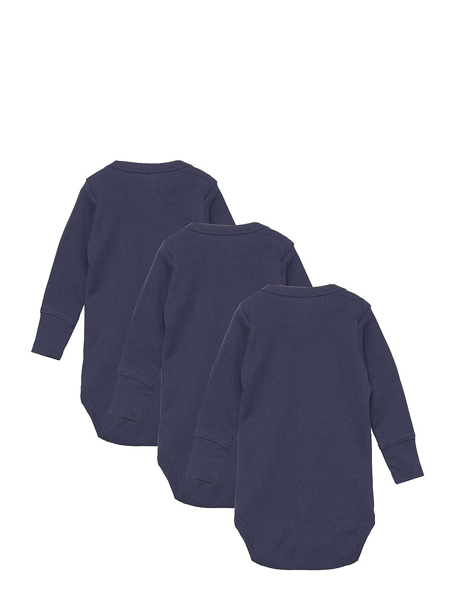 Copenhagen Colors - 3 PACK RIB JERSEY LONG SLEEVE BODY - multipack bodys - navy - 1