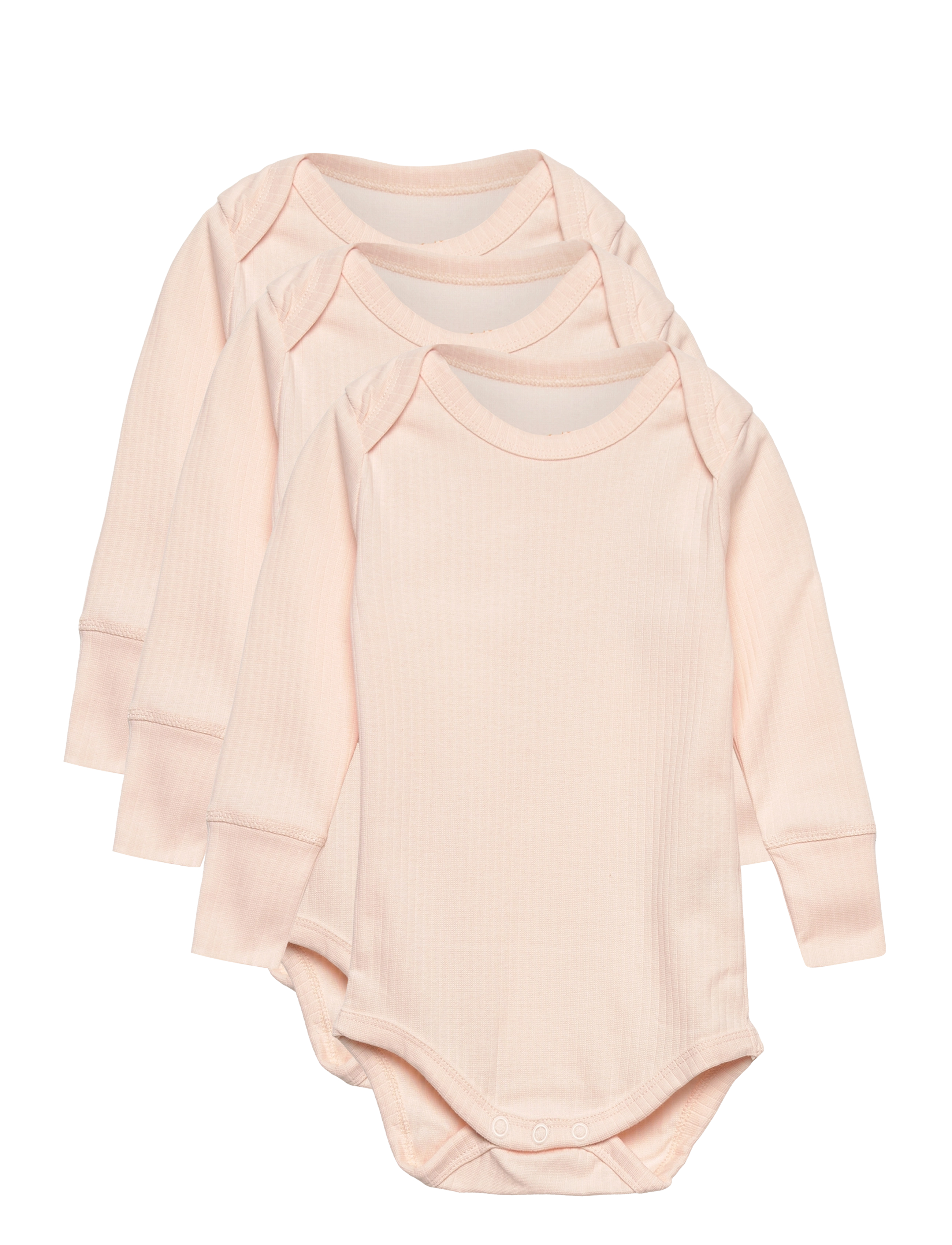Copenhagen Colors 3 PACK RIB JERSEY LONG SLEEVE BODY - Basics - SOFT PINK / cream
