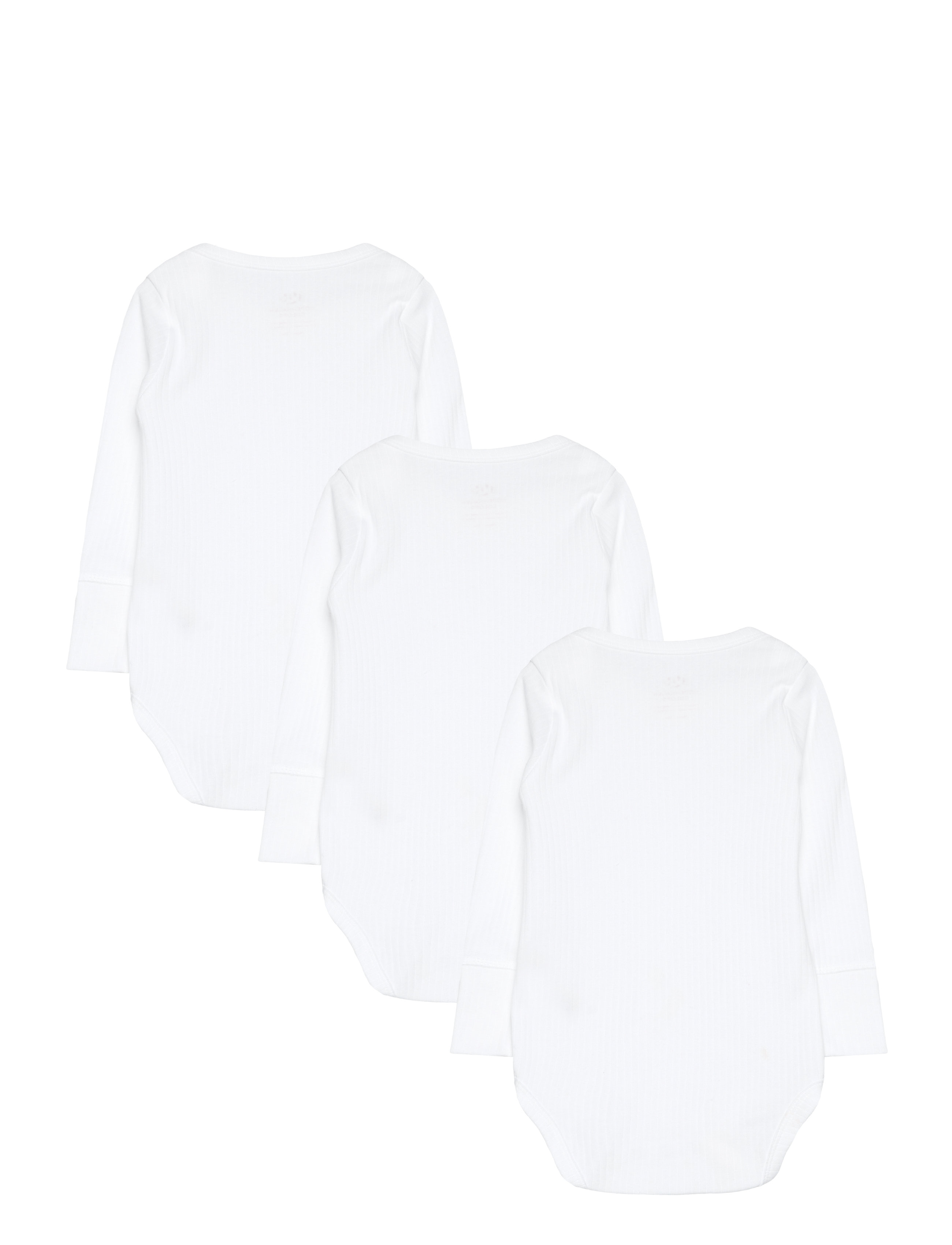 Copenhagen Colors - 3 PACK RIB JERSEY LONG SLEEVE BODY - langærmede - white - 1