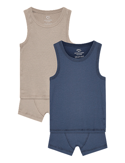 Rib Jersey 2pack Tank-Top & Boxershorts - UndertøJssæT