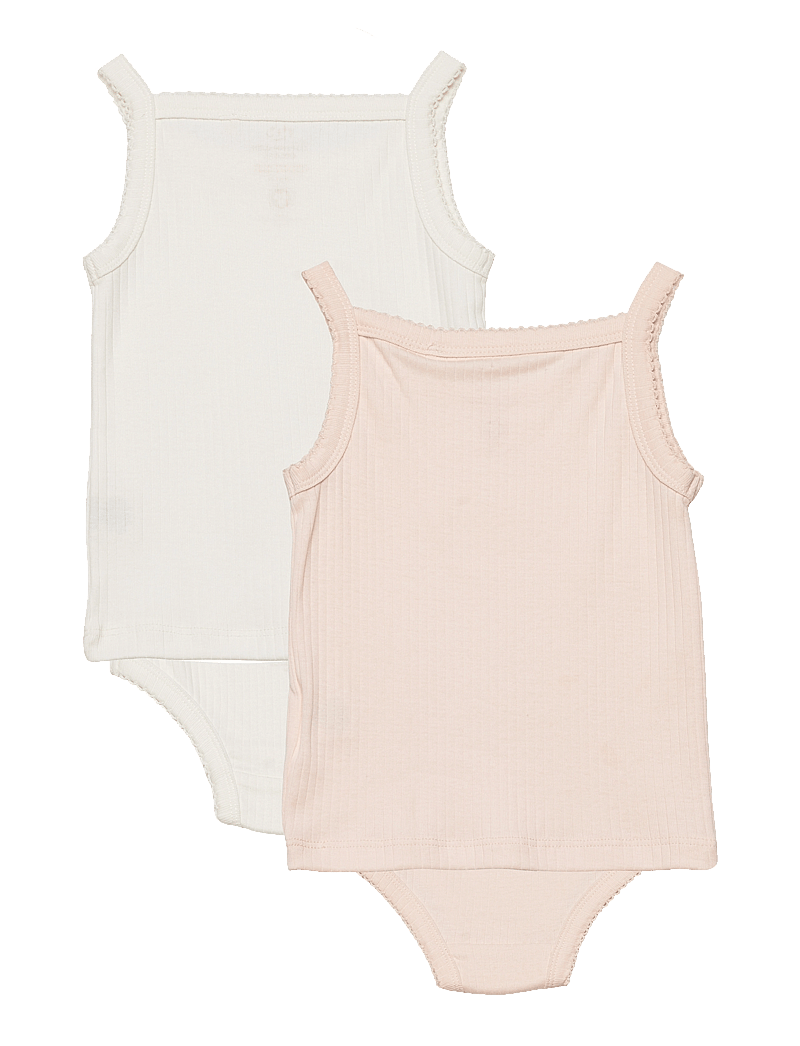Copenhagen Colors - RIB JERSEY 2PACK STRAPTOP AND UNDERPANTS - underwear sets - soft pink/ cream comb. core - 2