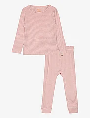 Copenhagen Colors - STRIPED LONG JOHNS SET INCL. BOX - pyjamas - old rose stripe - 0