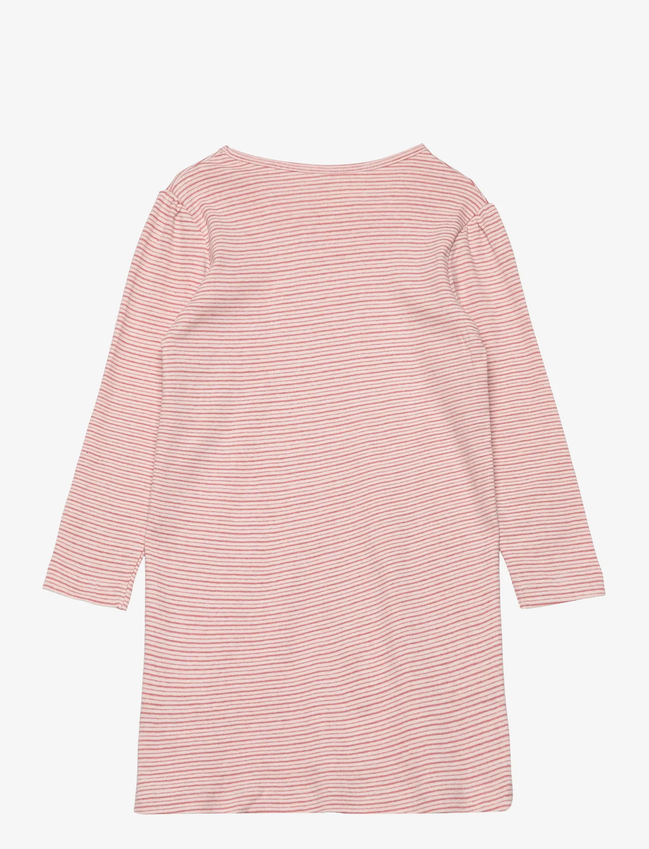 Copenhagen Colors - STRIPED LS. NIGHTGOWN - lowest prices - old rose stripe - 1