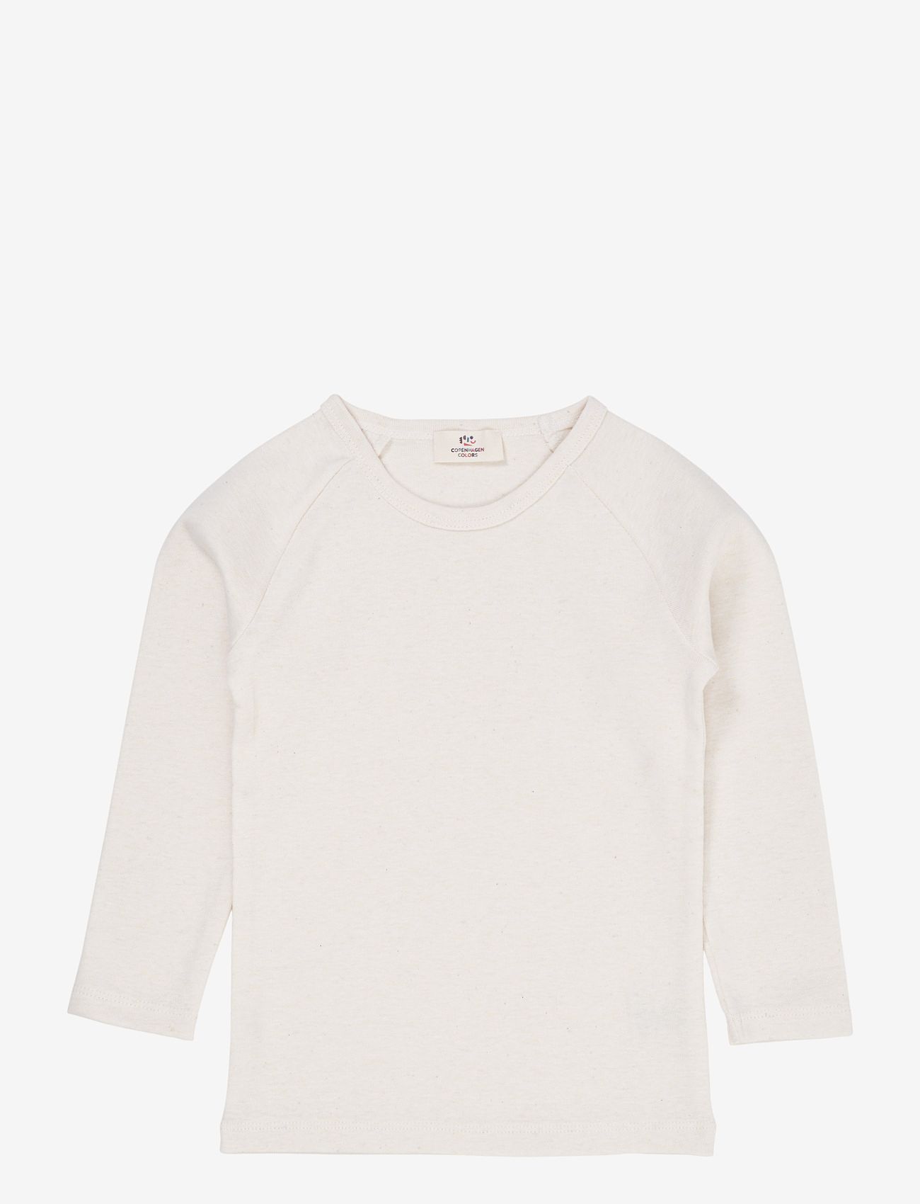 Copenhagen Colors - MELANGE LS T-SHIRT - long-sleeved t-shirts - cream melange - 0