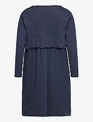 Copenhagen Colors - MELANGE RUFFLE DRESS - long-sleeved casual dresses - navy melange - 1