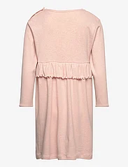 Copenhagen Colors - MELANGE RUFFLE DRESS - long-sleeved casual dresses - old rose melange - 1