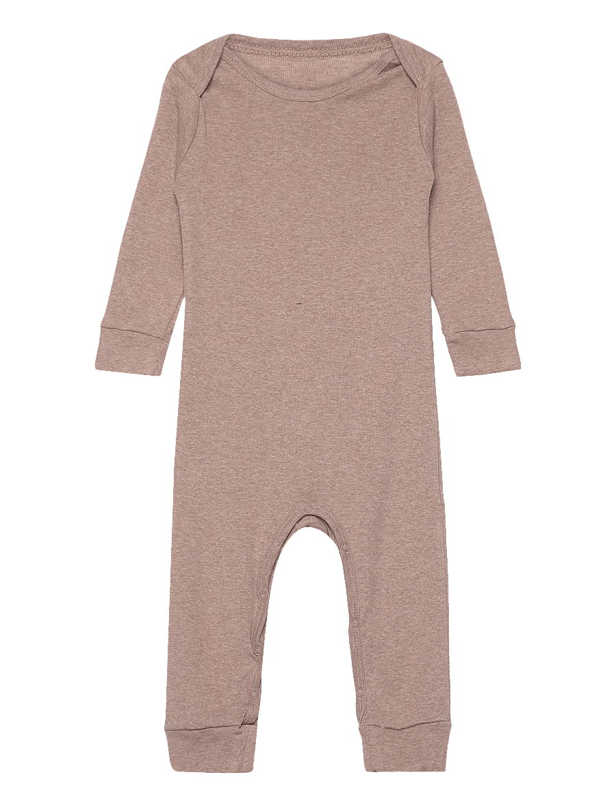 Copenhagen Colors - MELANGE FULL BODY ROMPER - ilgomis rankovėmis - natural melange - 0