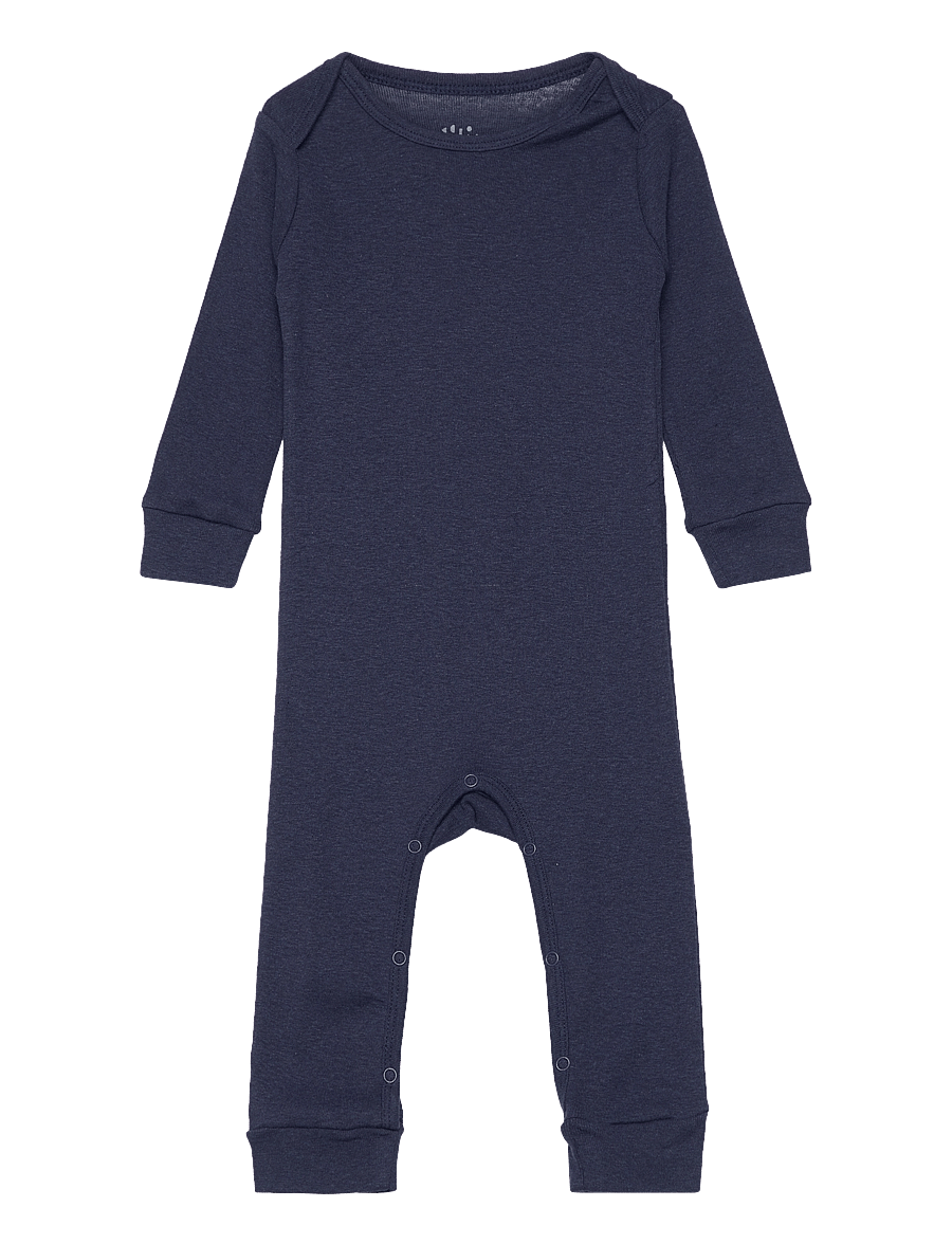 Copenhagen Colors - MELANGE FULL BODY ROMPER - pikkade varrukatega - navy melange - 0