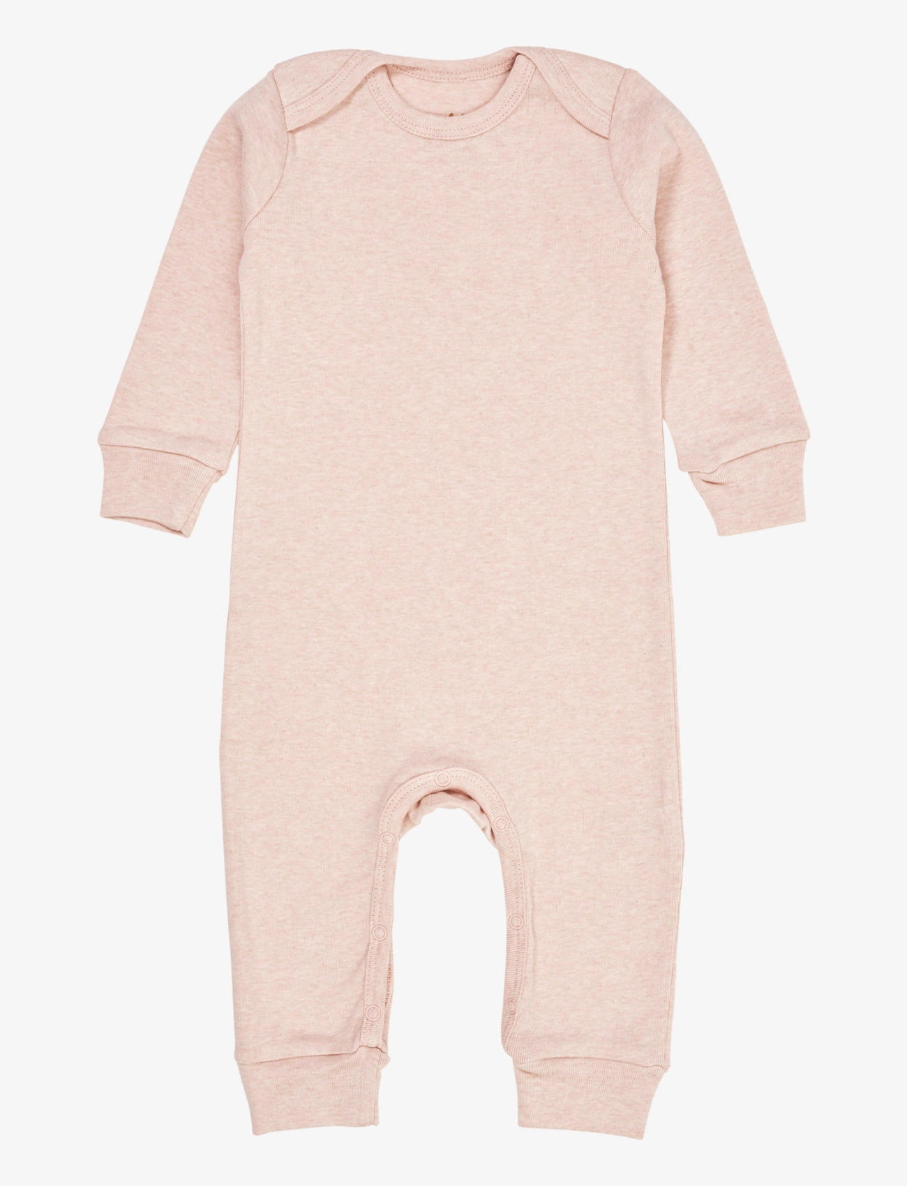 Copenhagen Colors Melange Full Body Romper, 92, Bodys, Rosa - Long-sleeved Kinder
