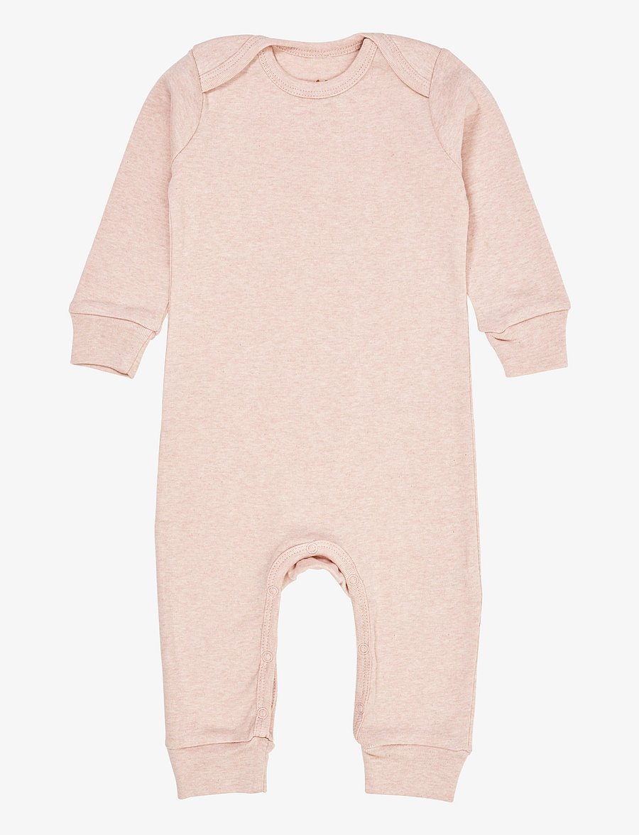 Copenhagen Colors - MELANGE FULL BODY ROMPER - ilgomis rankovėmis - old rose melange - 0