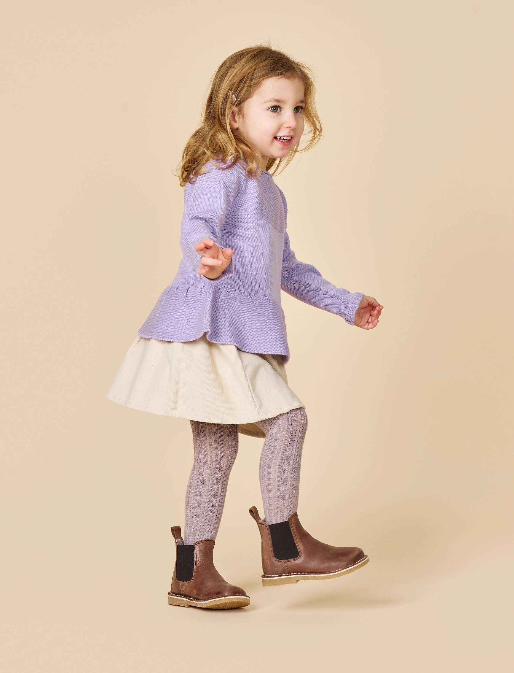Copenhagen Colors Corduroy Junior Skirt, Børn, Junior Fløjlsnederdel, Pink, Str: 80