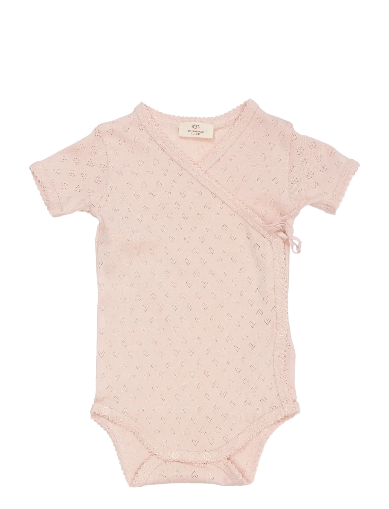 Copenhagen Colors POINTELLE HEART CROSSOVER BODY SS - Bodyer - DUSTY ROSE / pink/rose