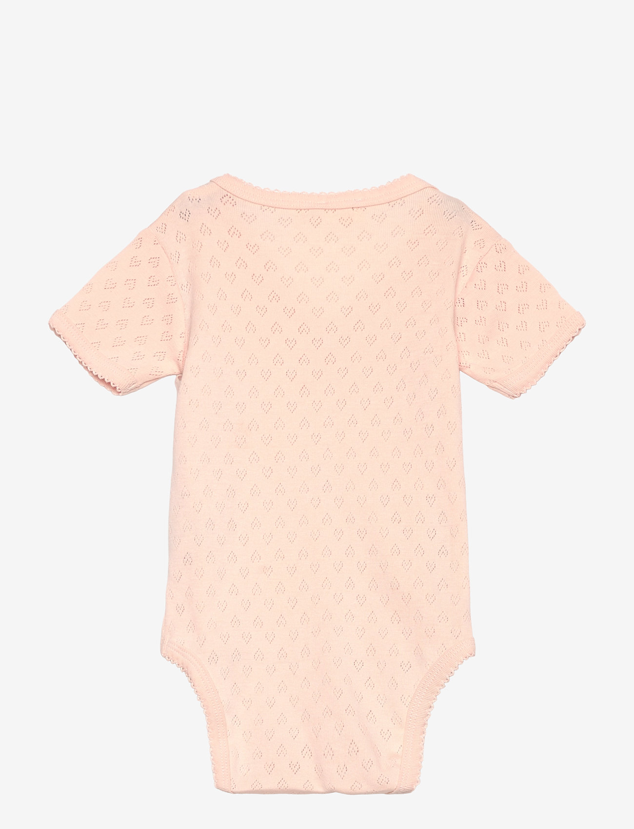 Copenhagen Colors - POINTELLE HEART CROSSOVER BODY SS - short-sleeved bodies - dusty rose - 1