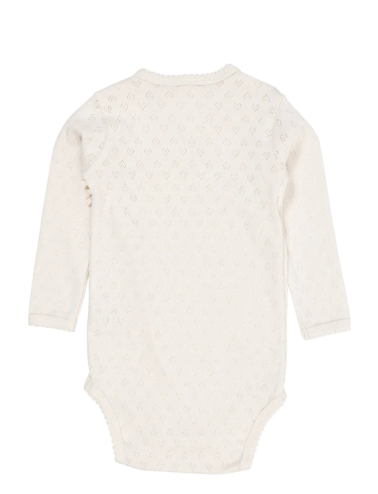 Copenhagen Colors - POINTELLE HEART CROSSOVER BODY LS - shoppa efter ålder - cream - 2