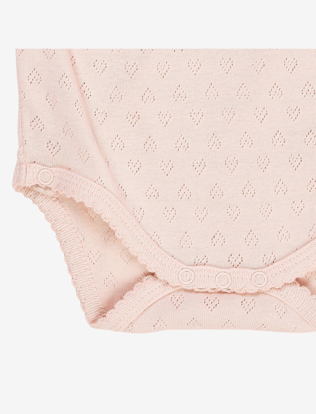 Copenhagen Colors - POINTELLE HEART CROSSOVER BODY LS - omlottbodies - dusty rose - 2