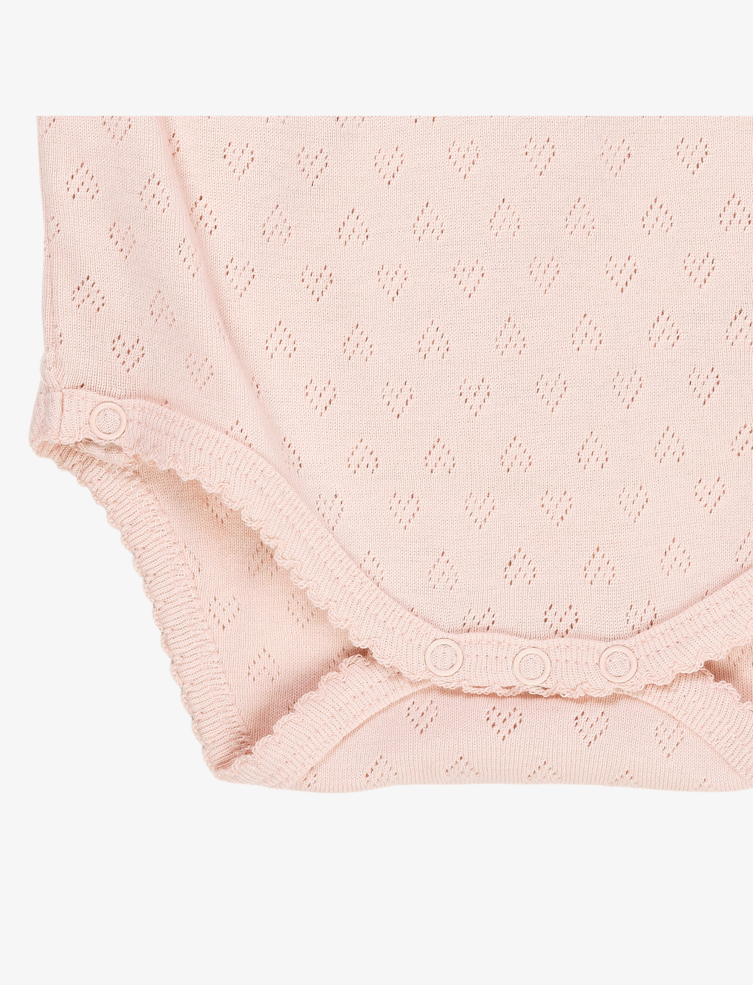 Copenhagen Colors - POINTELLE HEART CROSSOVER BODY LS - shop efter alder - dusty rose - 2