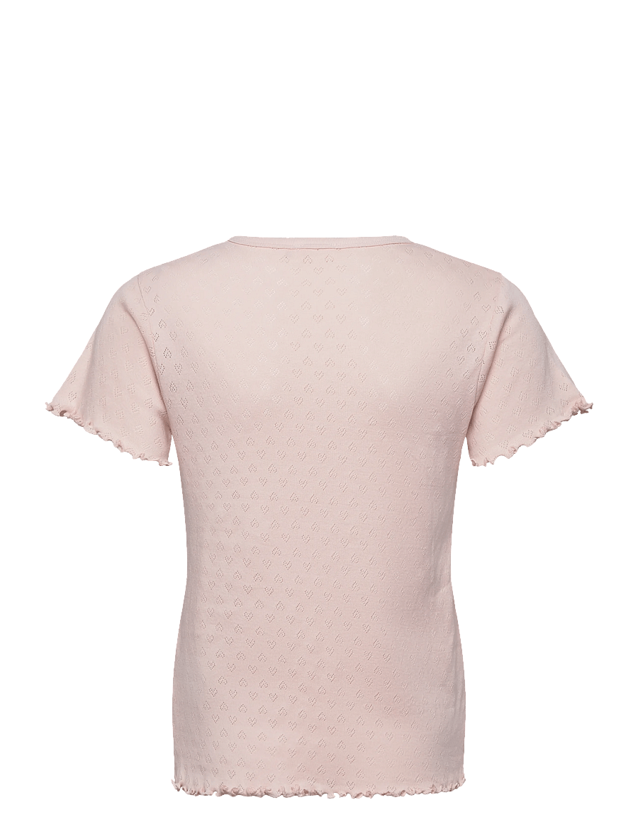 Copenhagen Colors - POINTELLE HEART T-SHIRT - t-shirts à manches courtes - dusty rose - 1