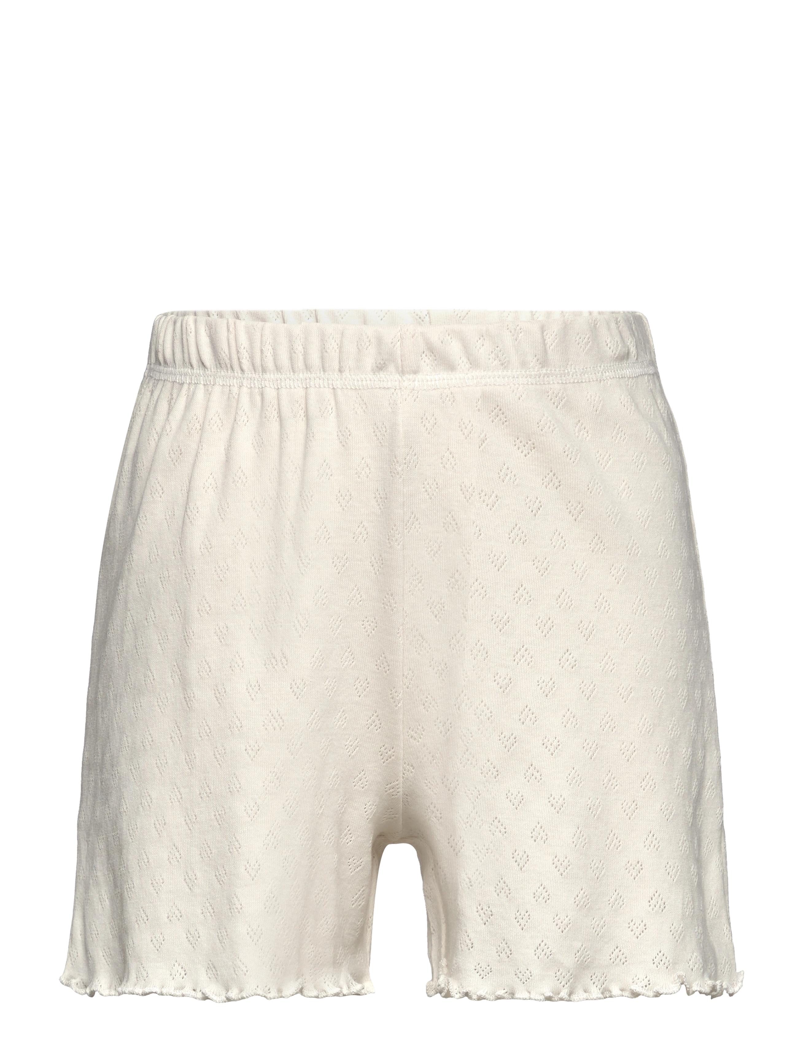 COPENHAGEN COLORS Pointelle Heart Shorts Cream - 92 - Kinder