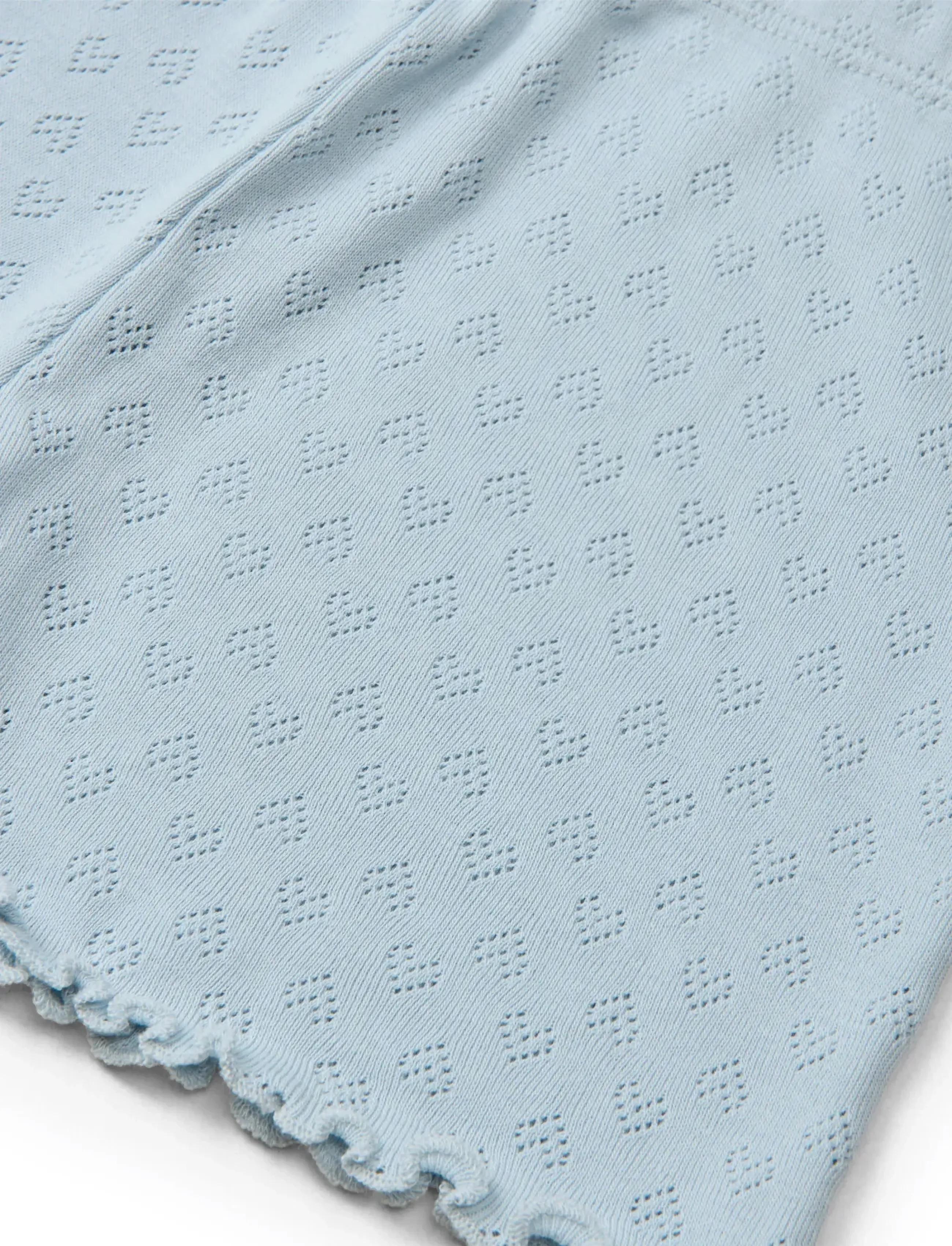 Copenhagen Colors - POINTELLE HEART SHORTS - casual shorts - dusty blue - 2