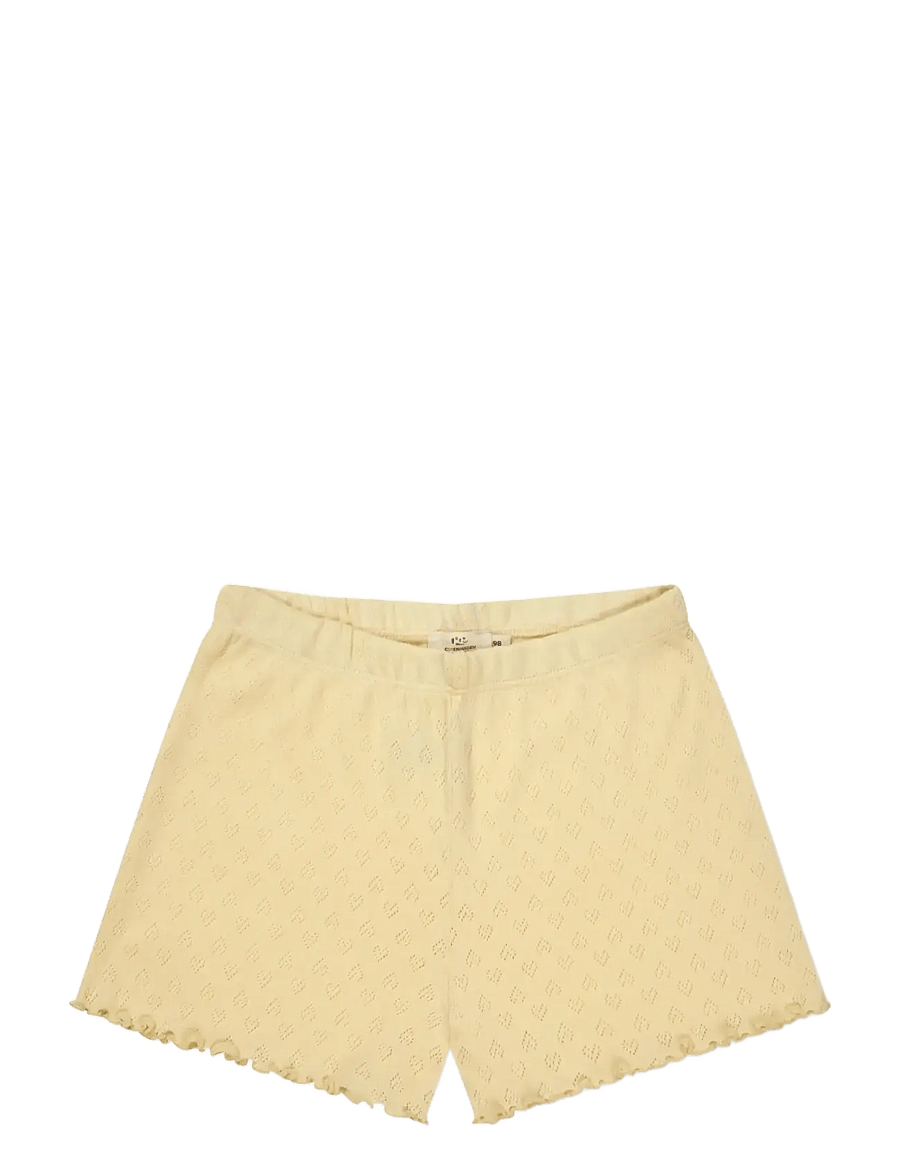 Copenhagen Colors - POINTELLE HEART SHORTS - casual shorts - pale yellow - 0