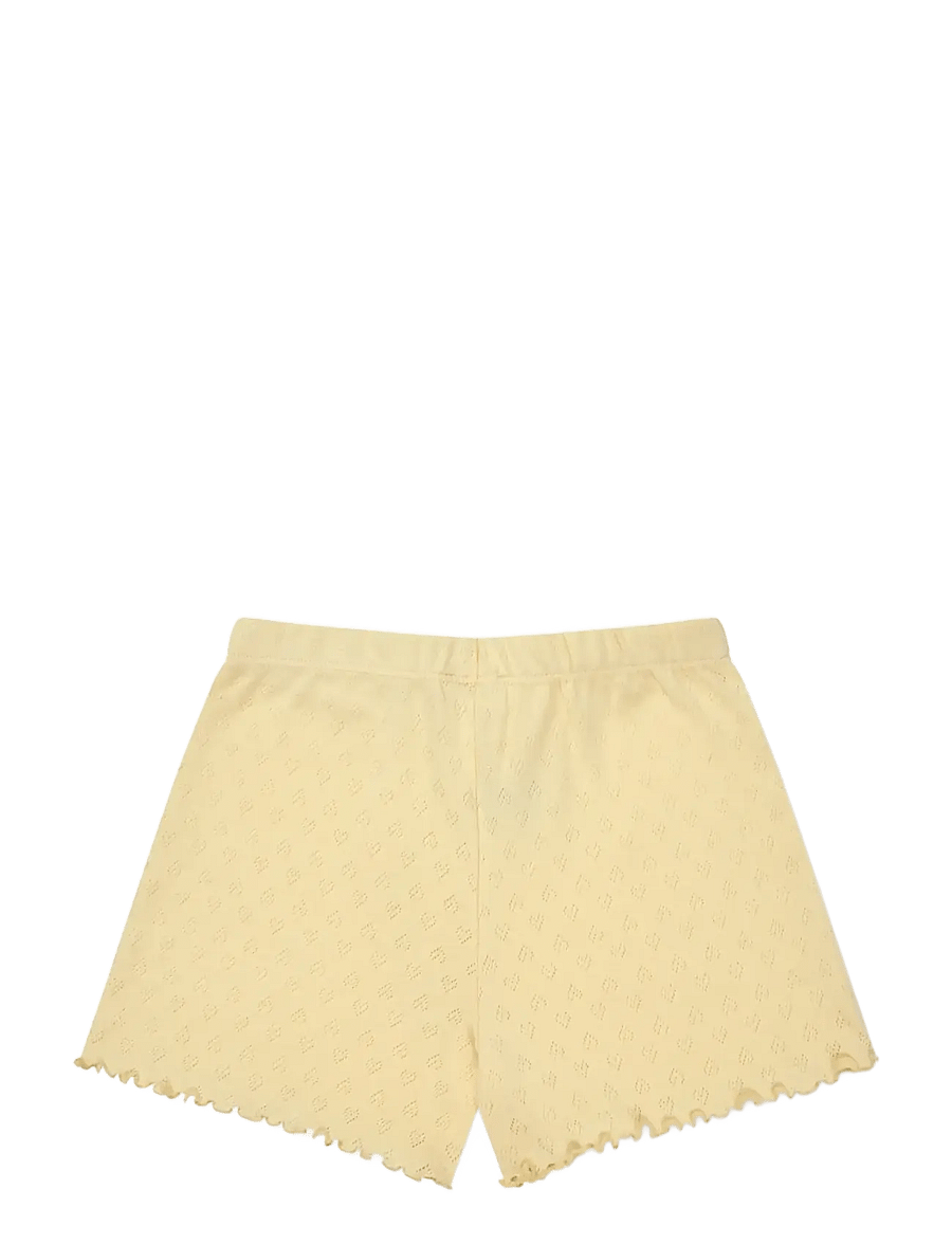 Copenhagen Colors - POINTELLE HEART SHORTS - casual shorts - pale yellow - 1