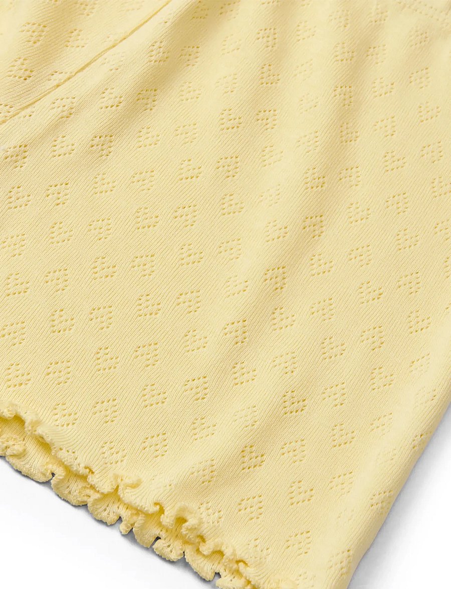 Copenhagen Colors - POINTELLE HEART SHORTS - casual shorts - pale yellow - 2