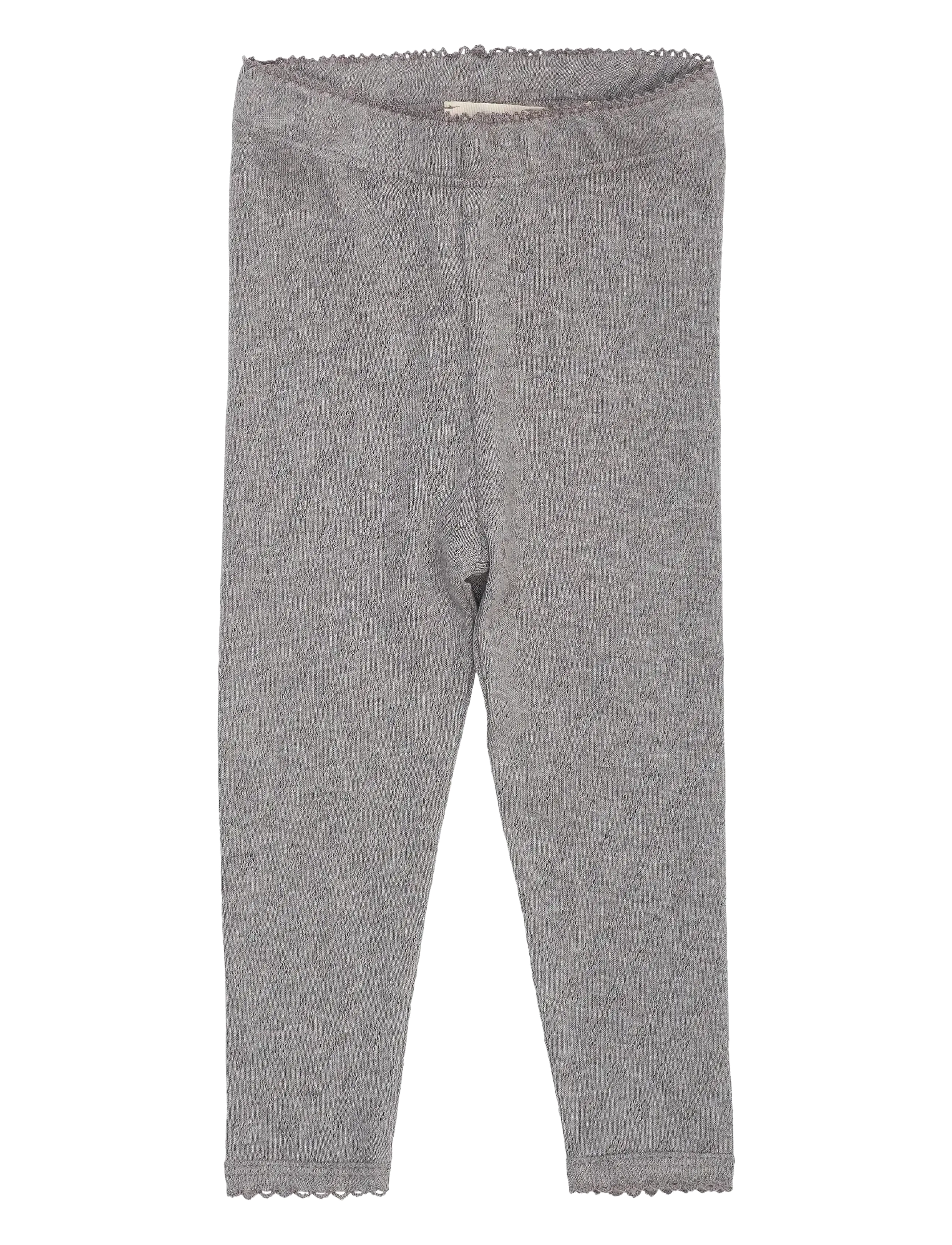 Copenhagen Colors POINTELLE HEART LEGGINGS - Underdele - GREY MEL. / grey