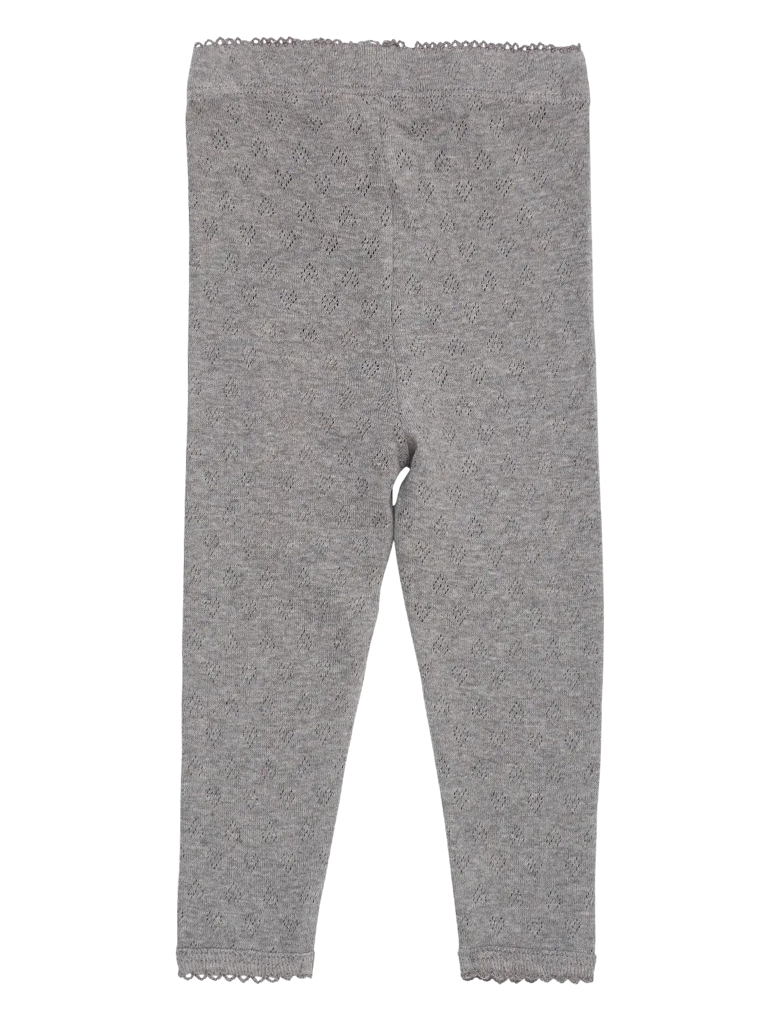 Copenhagen Colors - POINTELLE HEART LEGGINGS - leggings - grey mel. - 1