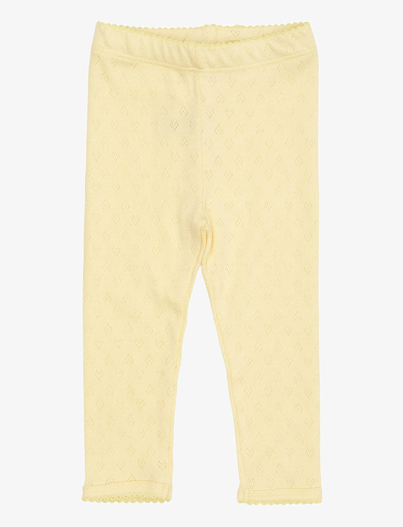Copenhagen Colors - POINTELLE HEART LEGGINGS - leggingsit - pale yellow - 0