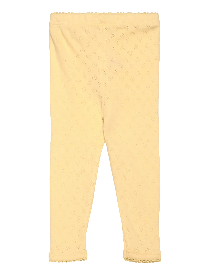 Copenhagen Colors - POINTELLE HEART LEGGINGS - leggingsit - pale yellow - 1