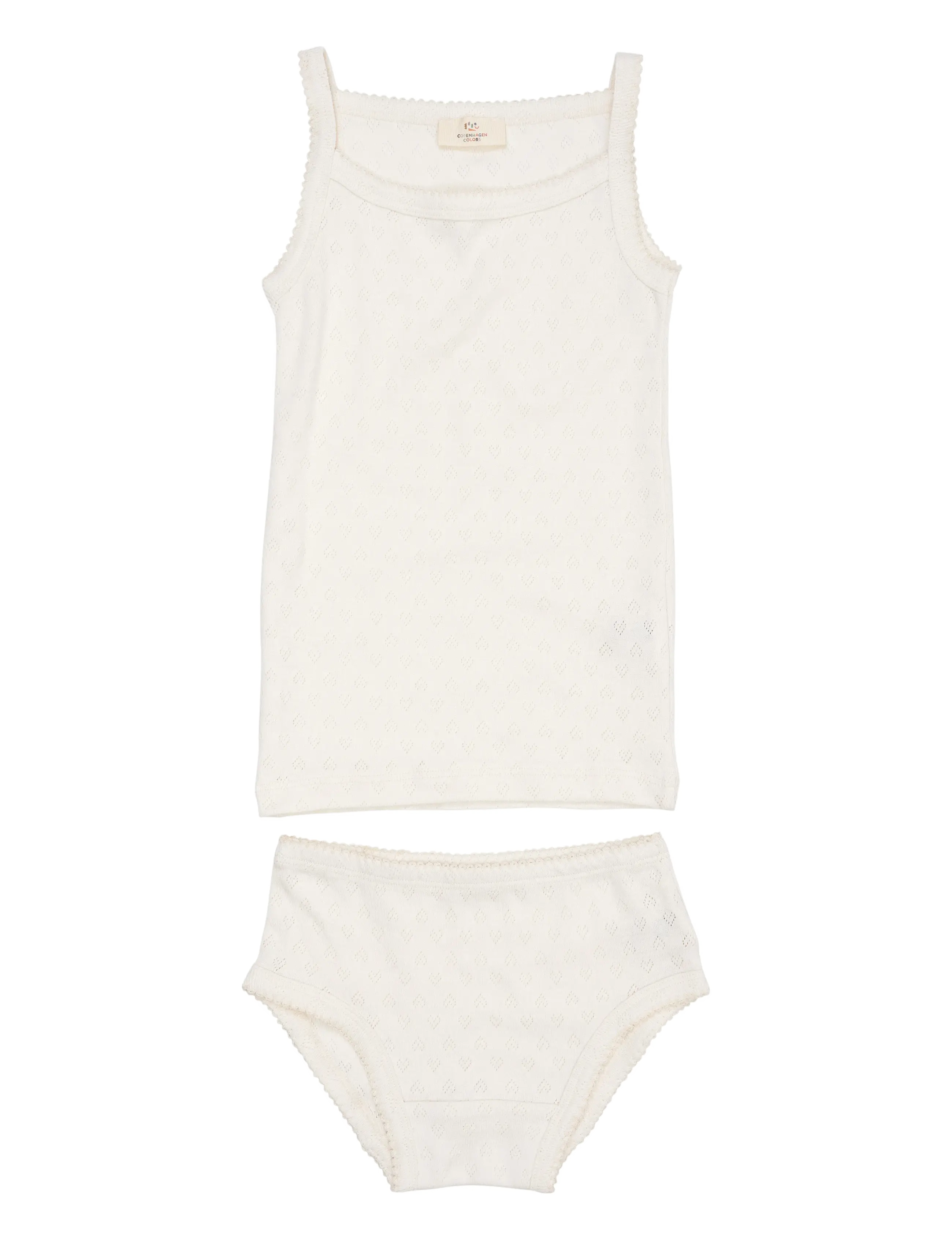 Copenhagen Colors POINTELLE HEART UNDERWEAR SET - Sets - CREAM / cream