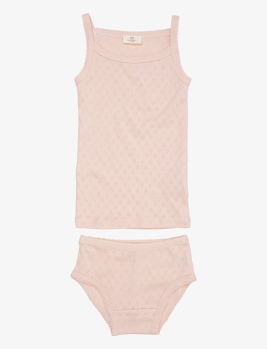 Copenhagen Colors - POINTELLE HEART UNDERWEAR SET - underklädesset - dusty rose - 0