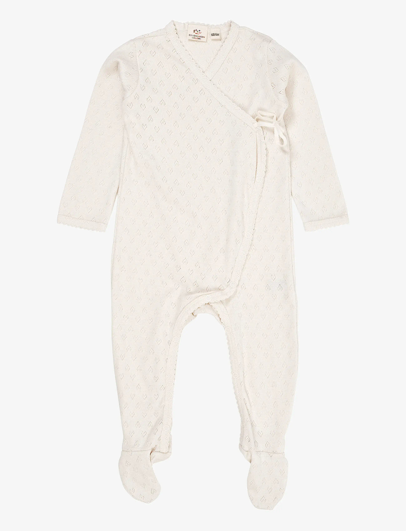 Copenhagen Colors - POINTELLE CROSS-OVER FULL BODY - langærmede heldragter - cream - 0