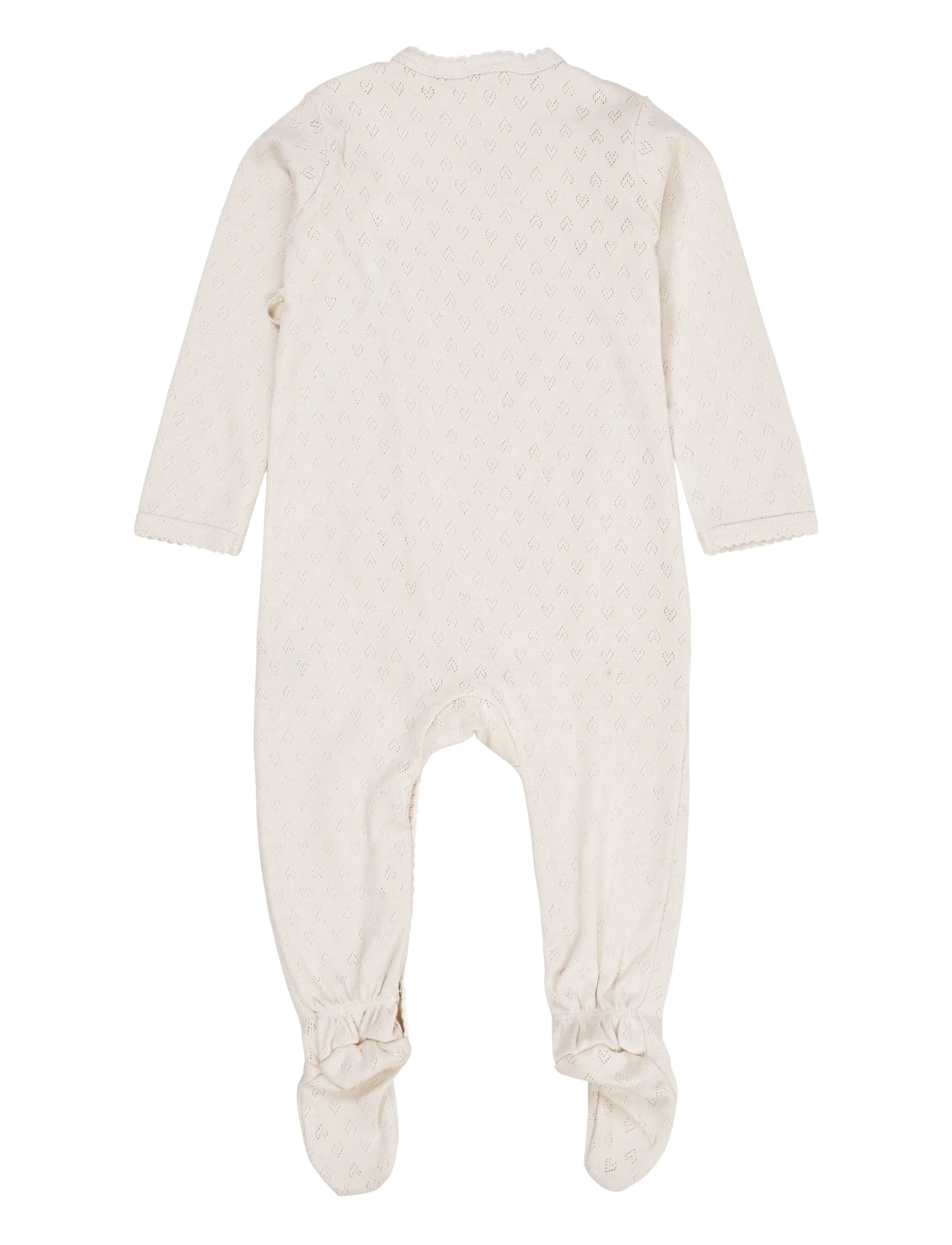Copenhagen Colors - POINTELLE CROSS-OVER FULL BODY - met lange mouwen - cream - 1