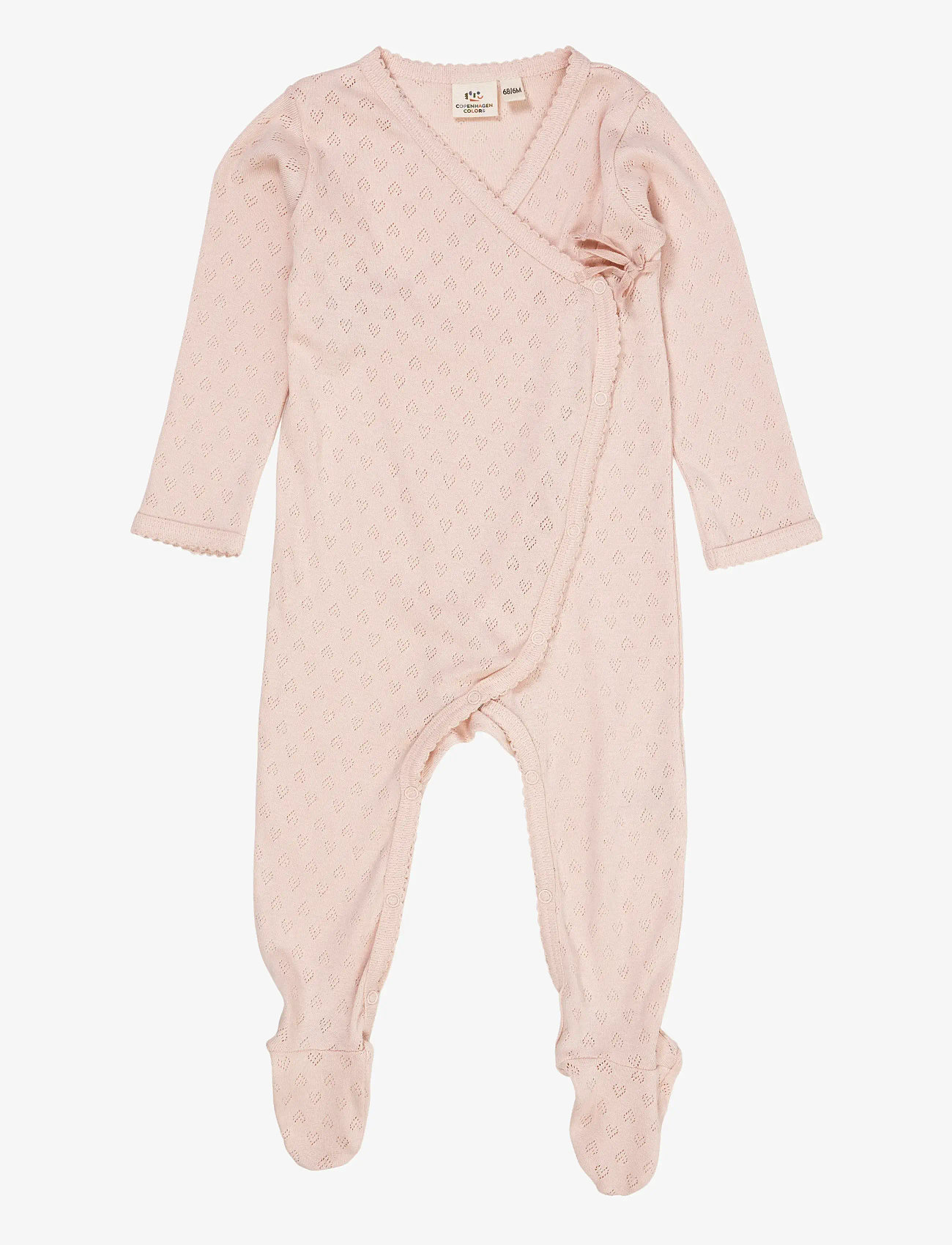 Copenhagen Colors - POINTELLE CROSS-OVER FULL BODY - langärmelig - dusty rose - 0