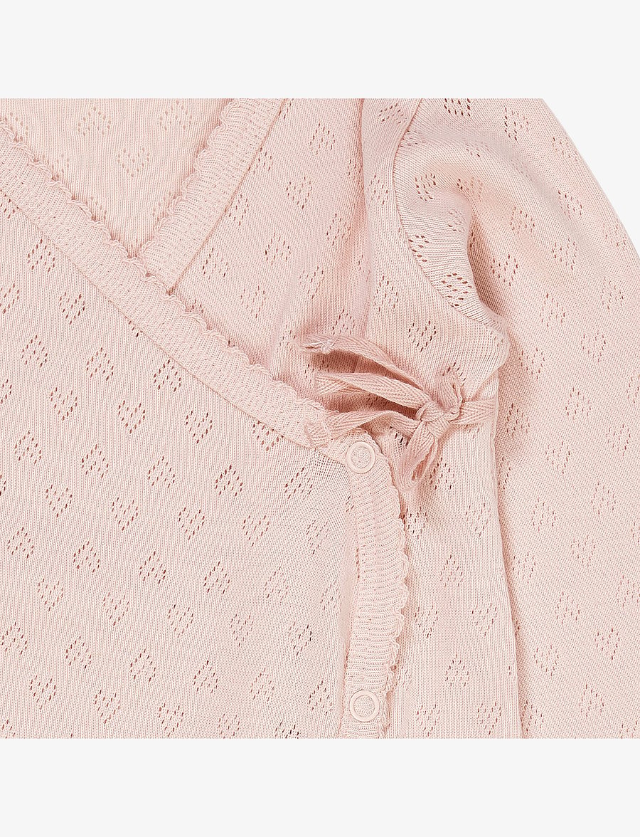 Copenhagen Colors - POINTELLE CROSS-OVER FULL BODY - ar garām piedurknēm - dusty rose - 1