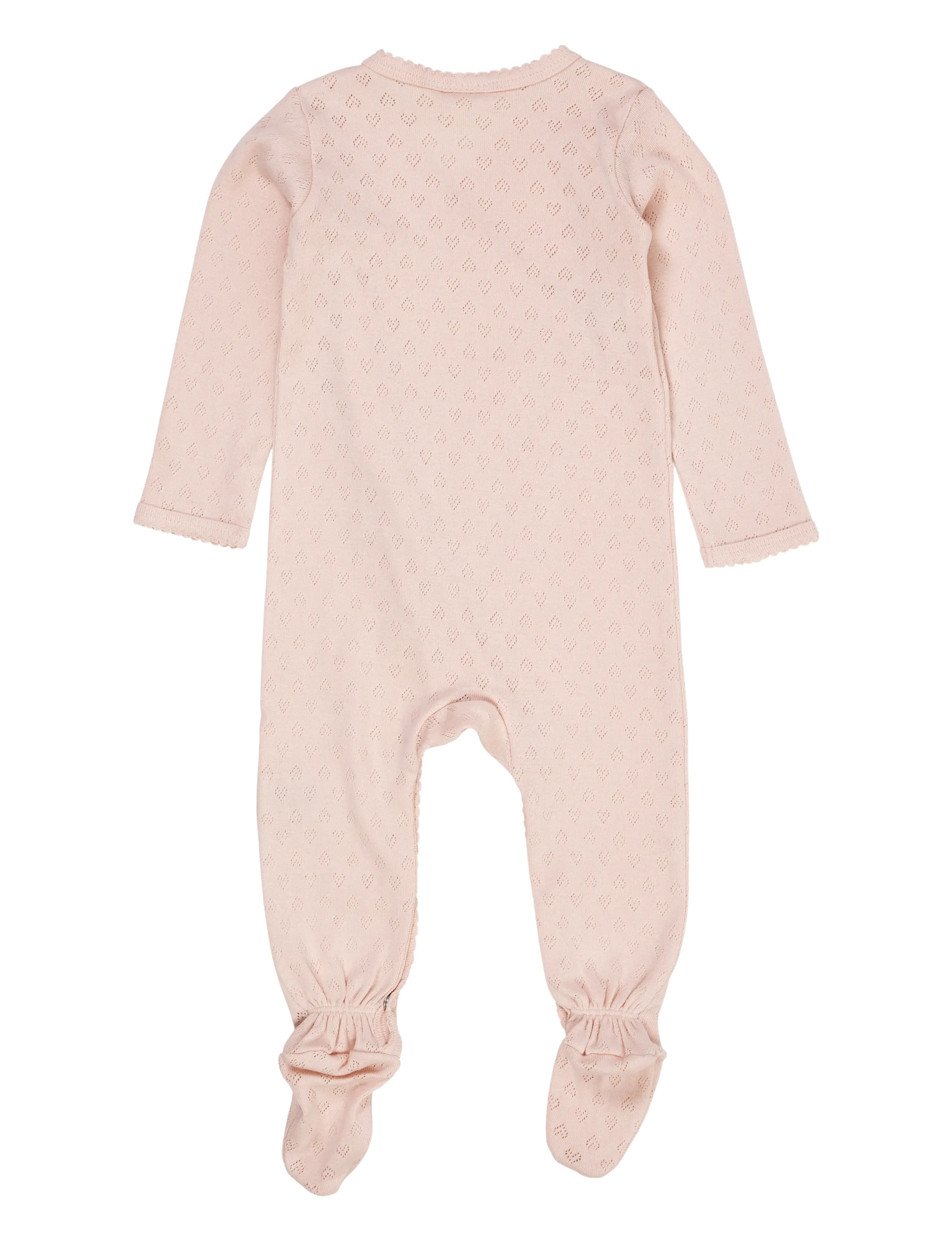 Copenhagen Colors - POINTELLE CROSS-OVER FULL BODY - ar garām piedurknēm - dusty rose - 2
