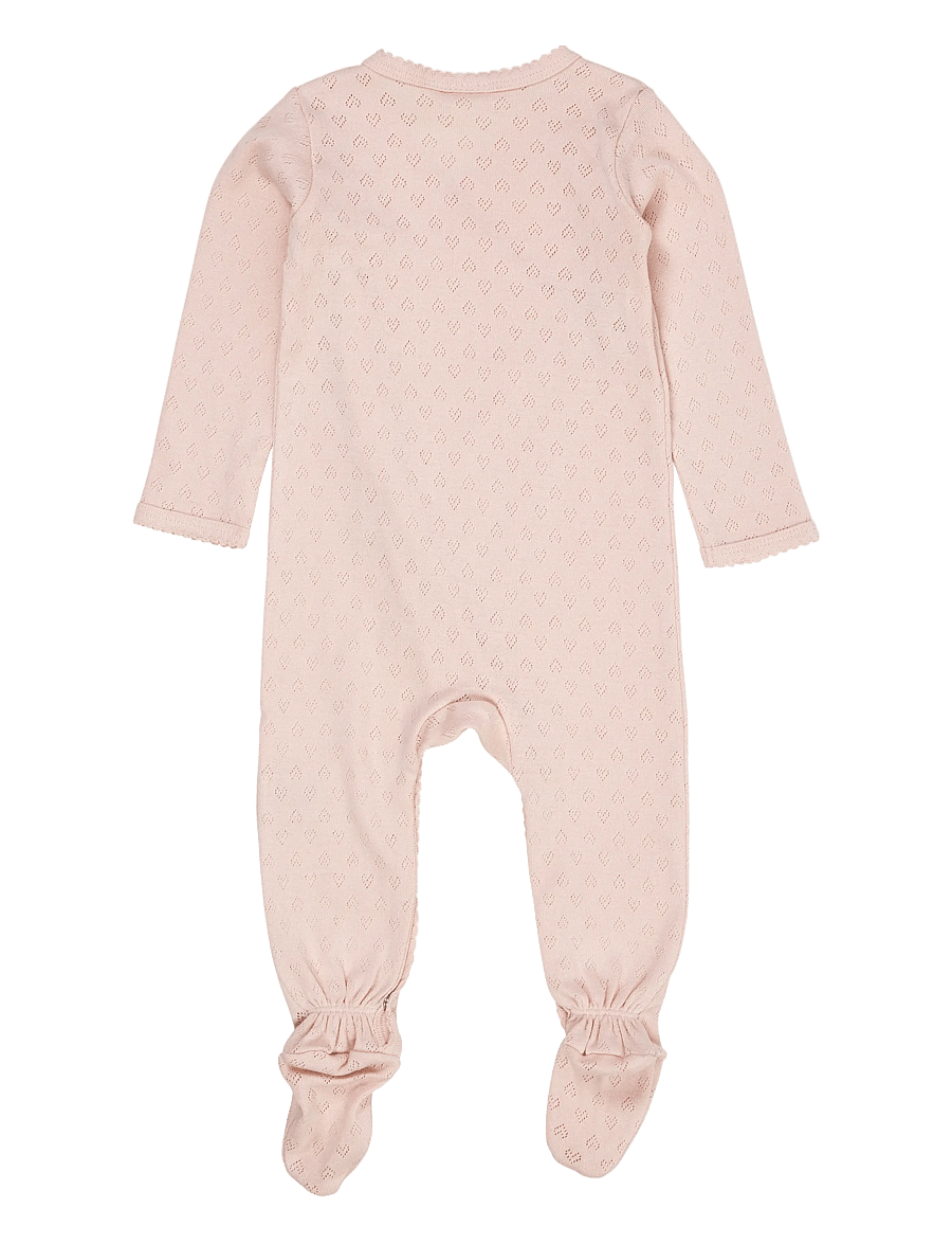 Copenhagen Colors - POINTELLE CROSS-OVER FULL BODY - ar garām piedurknēm - dusty rose - 2