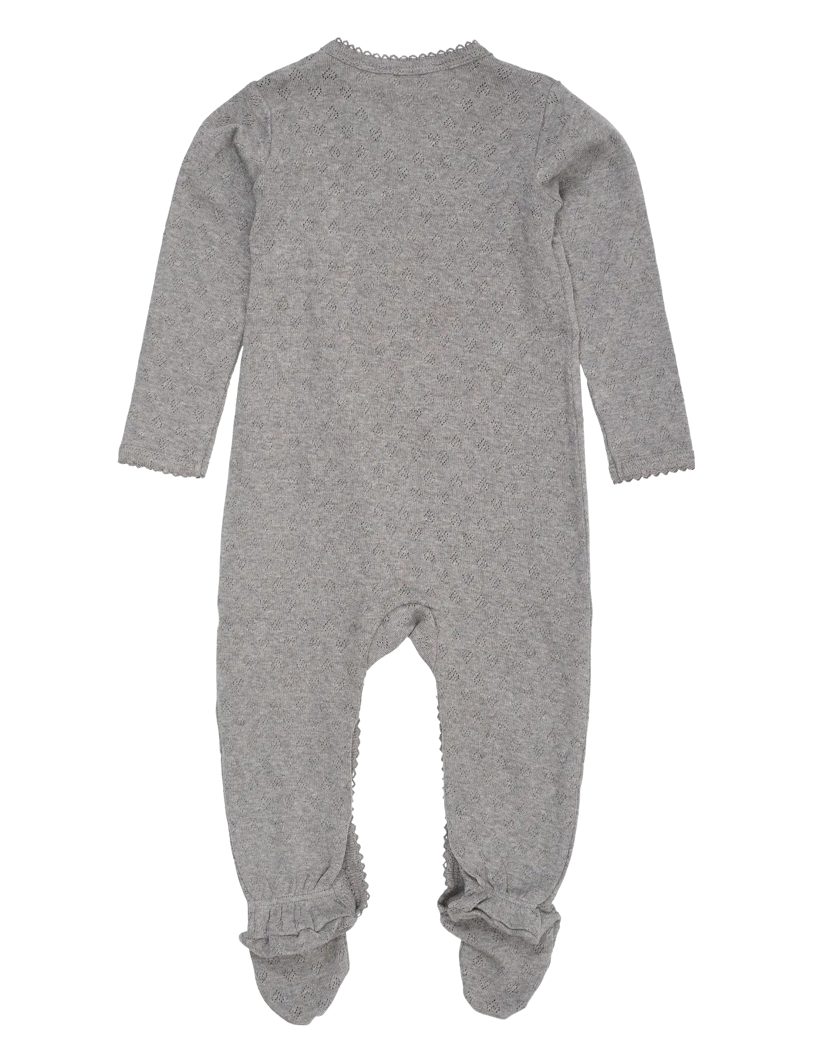 Copenhagen Colors - POINTELLE CROSS-OVER FULL BODY - langærmede heldragter - grey mel. - 1