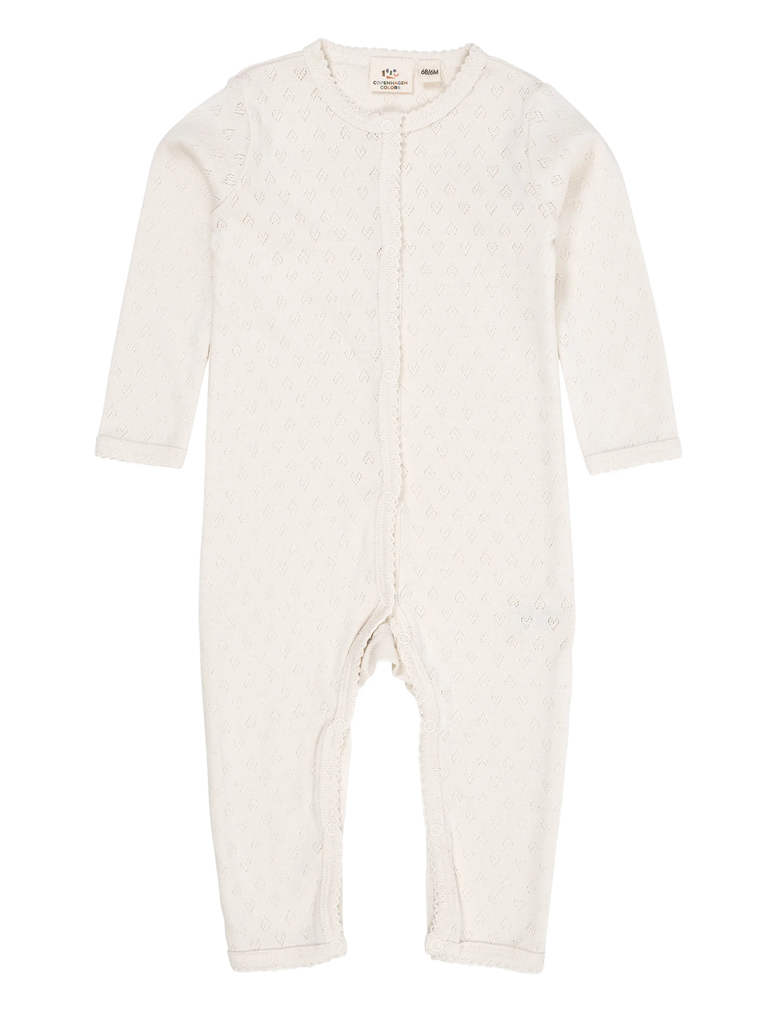 Copenhagen Colors POINTELLE HEART FULL BODY - Långärmade bodysuits - CREAM / cream